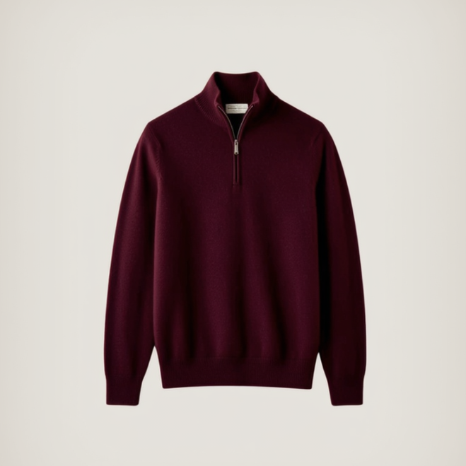 Laur's first collection — 100% Grade A Mongolian cashmere and silk-cashmere knitwear for men. 