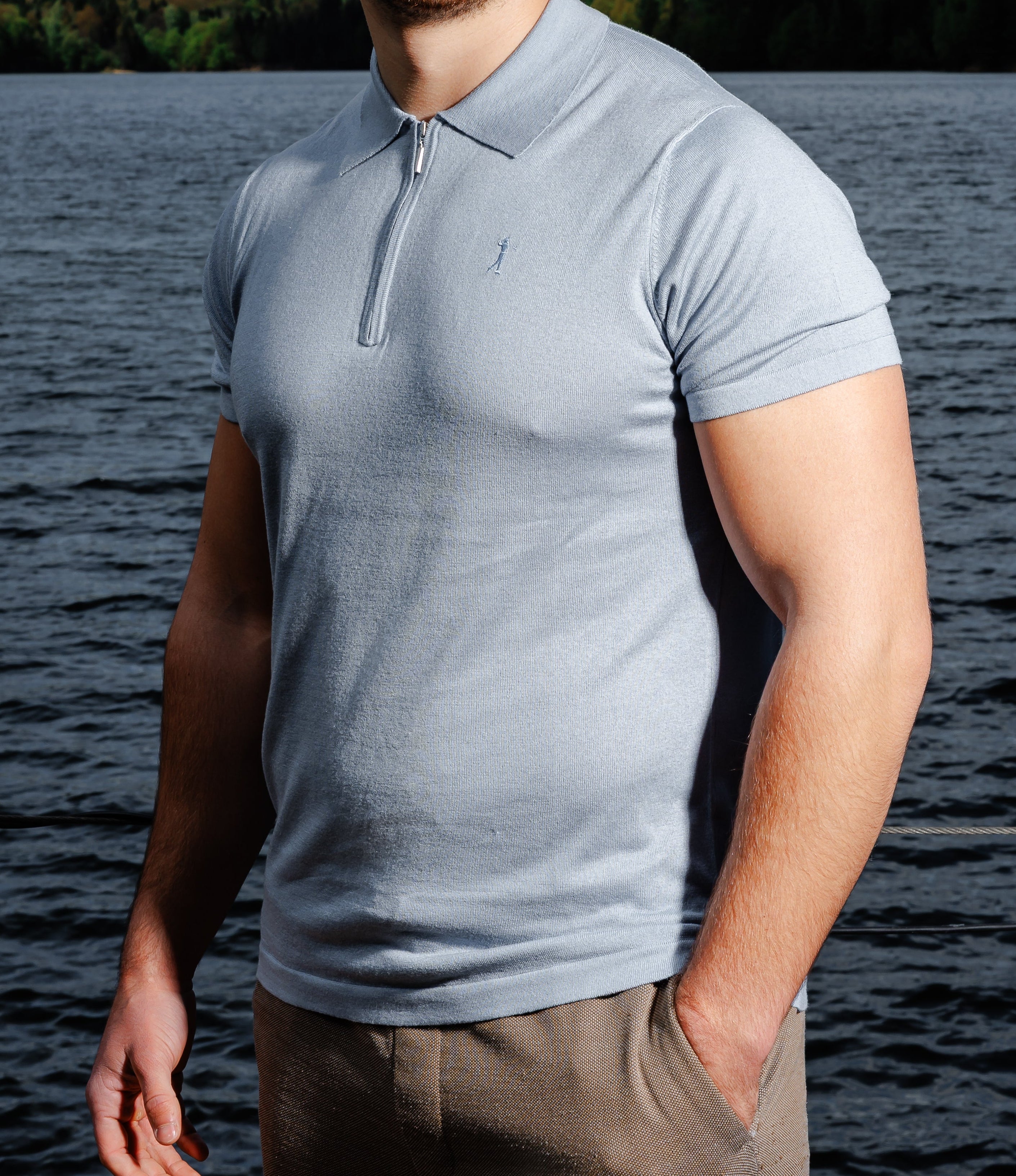 Silk-Cashmere Polo